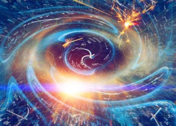 Concept image of a time crystal.