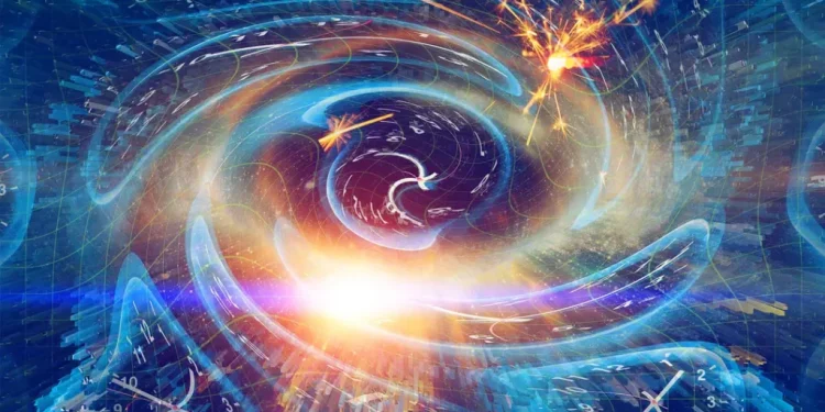 Concept image of a time crystal.